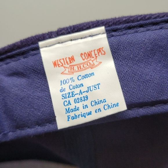 Strapback Trucker Hat Ocean Trailer Western Concepts Cotton Suede Retro Ball Cap - Picture 6 of 7